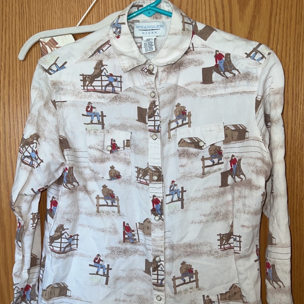 Wrangler Blues Vintage pear snap